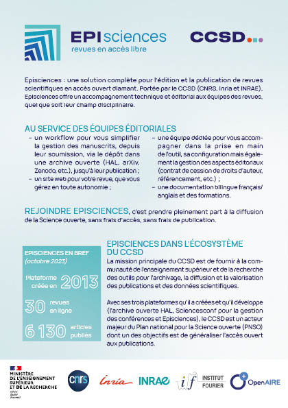 Flyer Episciences Français